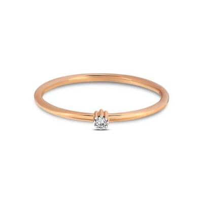 0,02 Karat Solitär Diamantring - 1