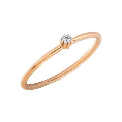 0,02 Karat Solitär Diamantring - 2