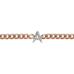 0,06 Karat Diamant (A) Buchstabe Armband - Star Pırlanta
