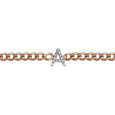 0,06 Karat Diamant (A) Buchstabe Armband - 1