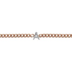 0,06 Karat Diamant (A) Buchstabe Armband - 2
