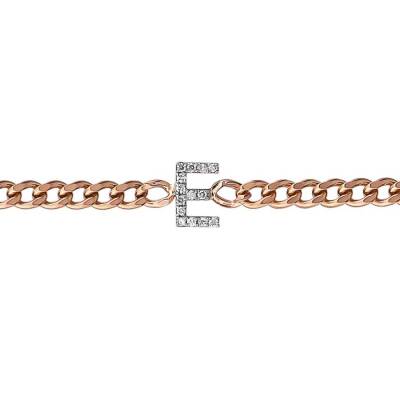 0,06 Karat Diamant (E) Buchstabe Armband - 1