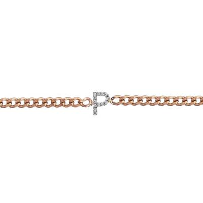 0,06 Karat Diamant (P) Buchstabe Armband - 1