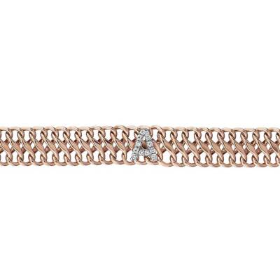 0,07 Karat Diamant (A) Buchstabe Armband - 1