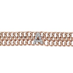 0,07 Karat Diamant (A) Buchstabe Armband - 2