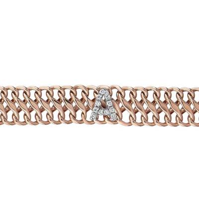 0,07 Karat Diamant (A) Buchstabe Armband - 2