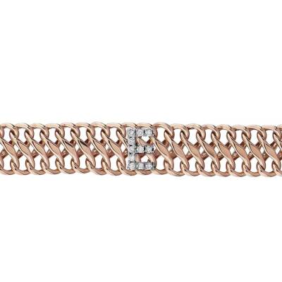 0,07 Karat Diamant (E) Buchstabe Armband - 2