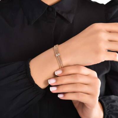 0,07 Karat Diamant (S) Buchstabe Armband - 4