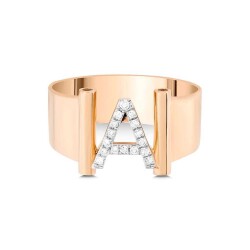 0,09 Karat (A) Buchstabe Diamantring - Star Pırlanta