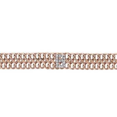 0,09 Karat Diamant (B) Buchstabe Armband – - 1