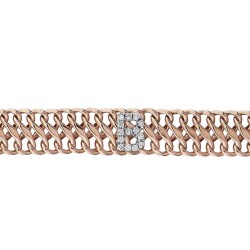 0,09 Karat Diamant (B) Buchstabe Armband – - 2