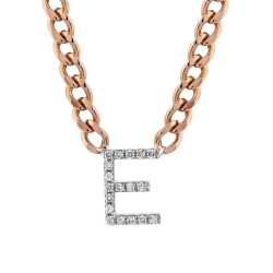 0,09 Karat Diamant (E) Buchstabe Kette - Star Pırlanta