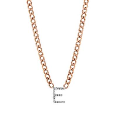 0,09 Karat Diamant (E) Buchstabe Kette - 3