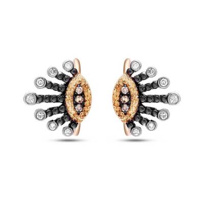 0,09 Karat Diamant Kıkırdak Ohrringesi (Tek) - 3