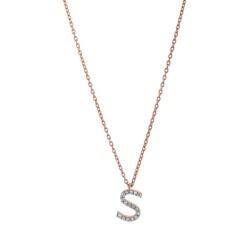 0,09 Karat Diamant (S) Buchstabe Kette - 3