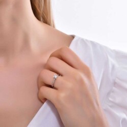 0,09 Karat Solitär Diamantring - 3