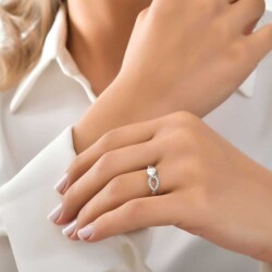 0,09 Karat Diamantring - 3