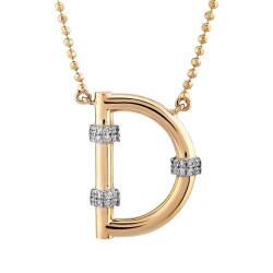 0,10 Karat Diamant (D) Buchstabe Kette - Star Pırlanta