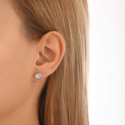 0,10 Karat Diamant Solitär Ohrringe - 3