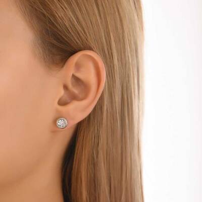 0,10 Karat Diamant Solitär Ohrringe - 3