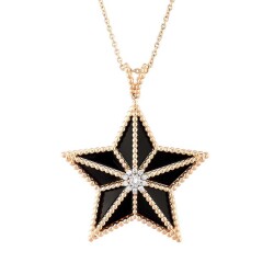 0,11 Karat Diamant Stern Form Kette - Star Pırlanta