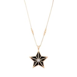 0,11 Karat Diamant Stern Form Kette - 2