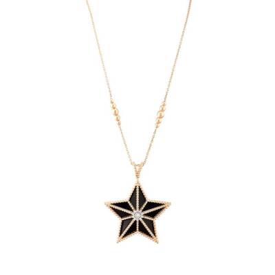 0,11 Karat Diamant Stern Form Kette - 2