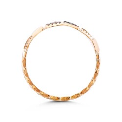 0,12 Karat Brauner Diamantring - 3