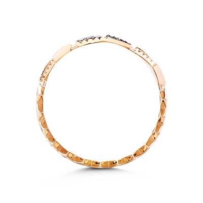 0,12 Karat Brauner Diamantring - 3