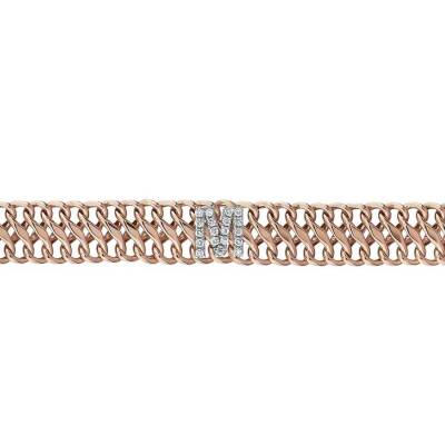 0,13 Karat Diamant (M) Buchstabe Armband - 1