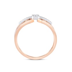 0,14 Karat Baguette Diamantring - 2