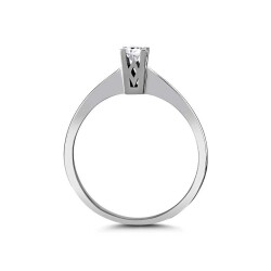 0,16 Karat Solitär Diamantring - 2