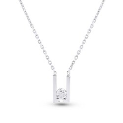 0,18 Karat Diamant Solitär Kette - Star Pırlanta