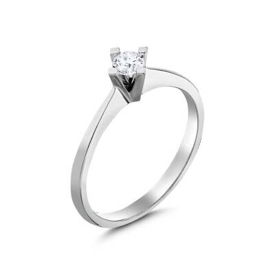 0,18 Karat Solitär Diamantring - 1