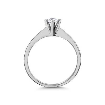 0,18 Karat Solitär Diamantring - 3