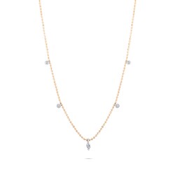 0,19 Karat Diamant Marquise Glücks Kette - Star Pırlanta