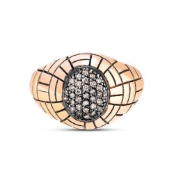 0,20 Karat Brauner Diamantring - Star Pırlanta