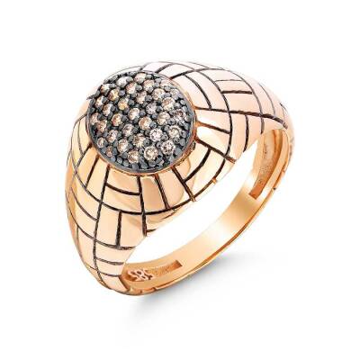 0,20 Karat Brauner Diamantring - 2