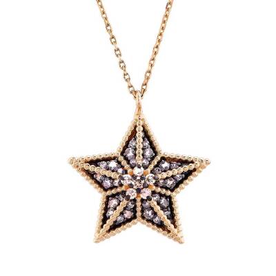 0,21 Karat Stern Form Kette (Klein) - 1