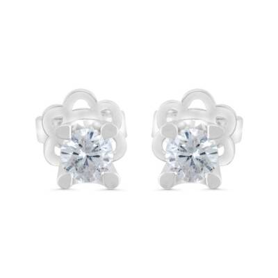 0,22 Karat Diamant Solitär Ohrringe - 2