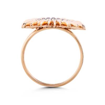 0,22 Karat Safir Diamantring - 3