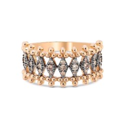 0,24 Karat Brauner Diamantring - Star Pırlanta