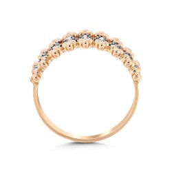 0,24 Karat Brauner Diamantring - 3