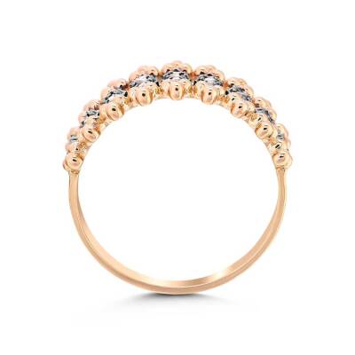 0,24 Karat Brauner Diamantring - 3