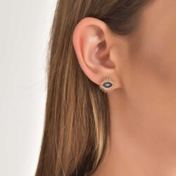 0,24 Karat Diamant Safir Ohrringe - 4