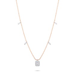 0,25 Karat Diamant Baguette Glücks Kette - Star Pırlanta