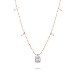 0,25 Karat Diamant Baguette Glücks Kette - 2