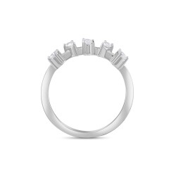 0,28 Karat Fünfstein Diamantring - 2