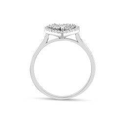 0,30 Karat Herz Design Diamantring - 3