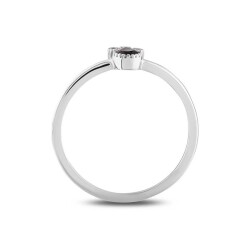 0,30 Karat Safir Diamantring - 3